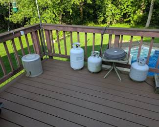 3 Propane tanks