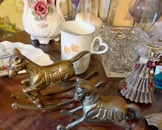 Vintage Brass Rocking Horses (2 sizes)