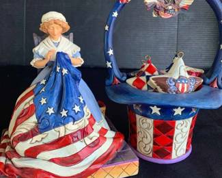 KG152Jim Shore, Freedom Flag Star Spangled