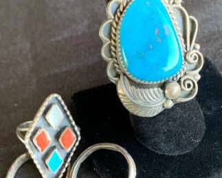 KG109VVintage Native American Rings