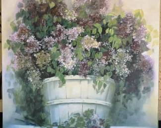 KG220Lilac Gathering by Andrea Devon on canvas