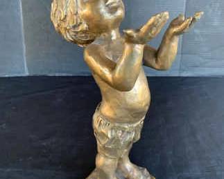 KG189VCorine Hartley, Bronze Boy Sculpture