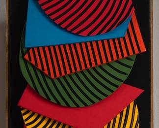 A mixed media 3D construct by Frank Military 