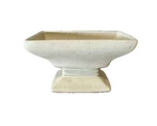 McCoy Pottery matte ivory pedestal planter