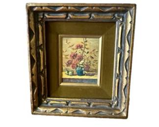 Oil on canvas ~ miniature still life 