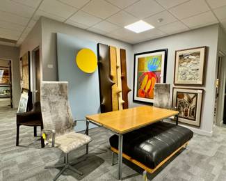 Design Poul Kjaerholm, 
Wood veneer, powder-coated steel
Made in Denmark by Fritz Hansen. 
Time to own a piece of his legacy,
More photos at bottom of link 
Poul Kjærholm designer and Fritz Hansen is manufacturer that produces his iconic furniture.
Kjærholm is known for his use of steel and emphasis on material and construction, creating pieces with understated elegance and clean lines. Fritz Hansen is a highly respected Danish furniture manufacturer that acquired the complete collection of Poul Kjærholm's work and continues to produce it with uncompromising quality.
