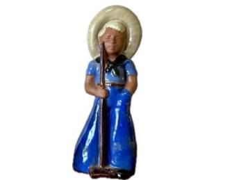 Vintage circa 1954 Frankoma pottery "Garden Boy"