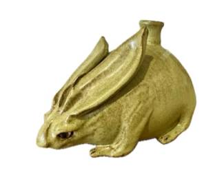 Muted chartruese bunny vessel