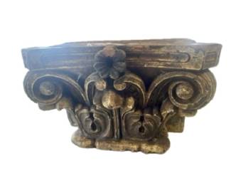 Antique architectural capital, Corinthian motif.