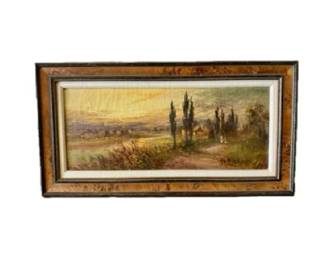 J.B. Mead is a British Impressionist & Modern artist who was born in the 19th Century. Oil painting pastoral farmhouse