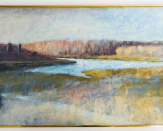 One of four landscape paintings of the Hamptons large scale 6’ X3 ‘