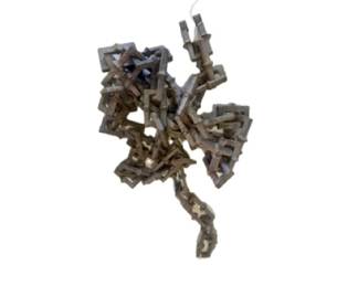 Antique French cast iron chain 