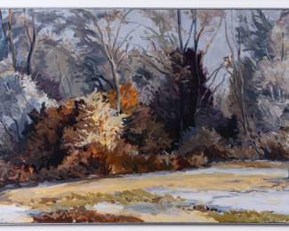 Philip Koch (born 30 March 1948) is professor emeritus at the Maryland Institute College of Art and an American realist painter whose landscapes are heavily influenced by the work of Edward Hopper. Since 1983, Koch has spent summers in residency at Hopper's studio on Cape Cod.
Art museums all over the US hold Koch's work in their permanent collections and he has had seventeen solo museum exhibitions, most recently at the Ogunquit Museum of American Art.
5’6” X 2’9” 