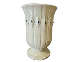McCoy white art pottery vase