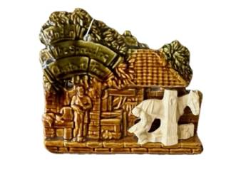 Vintage McCoy pottery "Under the spreading Chestnut tree" 