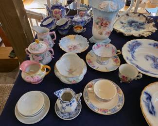 Huge collection of RS Prussia porcelain, Nippon porcelain, and German porcelain