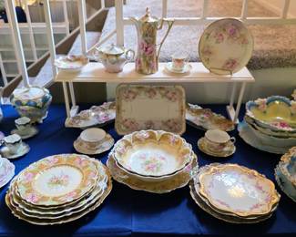 Huge collection of RS Prussia porcelain, Nippon porcelain, and German porcelain