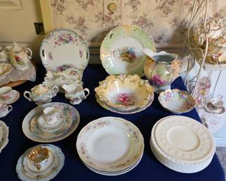 Huge collection of RS Prussia porcelain, Nippon porcelain, and German porcelain