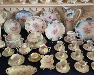 Huge collection of RS Prussia porcelain, Nippon porcelain, and German porcelain