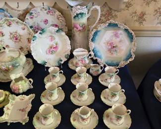 Huge collection of RS Prussia porcelain, Nippon porcelain, and German porcelain