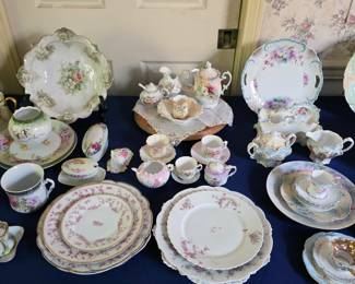 Huge collection of RS Prussia porcelain, Nippon porcelain, and German porcelain