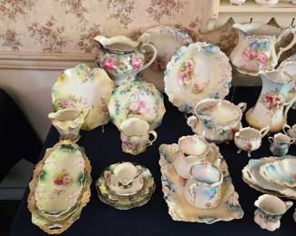 Huge collection of RS Prussia porcelain, Nippon porcelain, and German porcelain