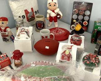 ORNAMENTS, FOOTBALLS, BOBBLEHEADS, ANTIQUES