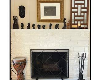 Vintage African Warrior Bronze Bust 
Vintage African Ebony Wood Sculpture
Remo Mondo Key-Tuned Djembe 
-14x25-inch - Kintekloth Finish