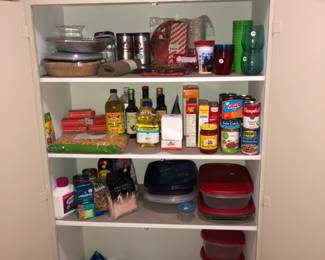 Food, picnic supplies, storage wares