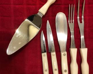 Vintage Cutco serving pieces and knives