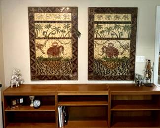Vintage Maitland Smith Wall panels 
36"W • 55"T
Teak Bookcases 36"W • 30"T
Pre-Sale FURNITURE ONLY Appointments available prior to the Estate Sale Weekend.
Text Diane to schedule 206-858-2844 