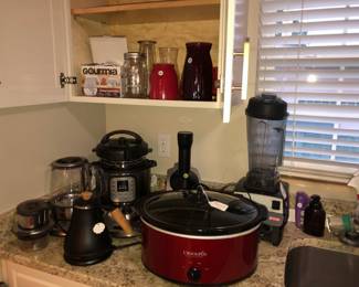 Small appliances.  Crock pot, blender, coffee maker