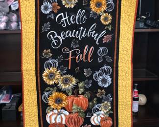 Quilted “Beautiful Fall” wall hanging