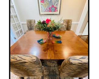 Ashley Dining table with 1 leaf