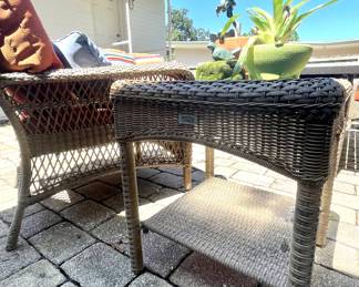 Martha Stewart All Weather Wicker 
side table 