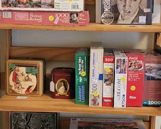 Puzzels and Collectors Tins