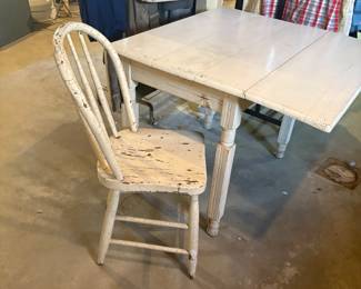 Needs a little love farmhouse table with only one chair