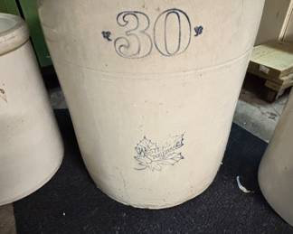 monumental 30 gallon stoneware crock