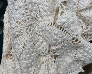 Handmade crochet blankets/tablecloths