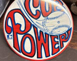large vintage Cubs Power Pin