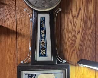 Antique banjo wall clock