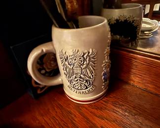 vintage beer stein