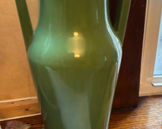 Mid-Century Modern Green Ceramic Vase