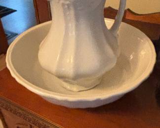 Antique Pitcher & wash basin