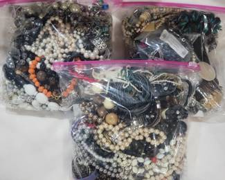 Large bags of jewelry