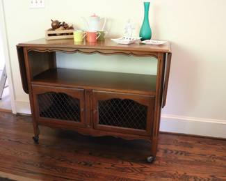 1950s Mid-Century Davis Cabinet Co. Tea Car