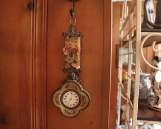 Vintage Embroidery - Hanging Clock