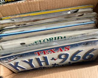 Large collection of License Plates from all over the US