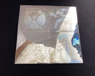 Vintage sticker collection in albums