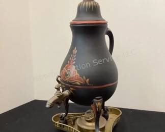 Antique metal Dutch coffee pot